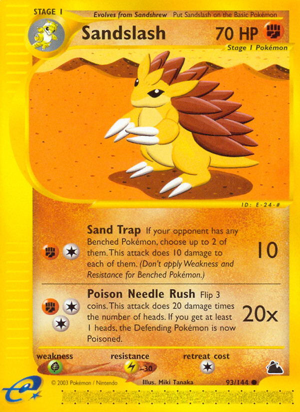 Sandslash (93/144) [Skyridge] | Black Swamp Games