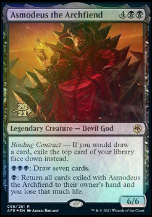 Asmodeus the Archfiend [Dungeons & Dragons: Adventures in the Forgotten Realms Prerelease Promos] | Black Swamp Games