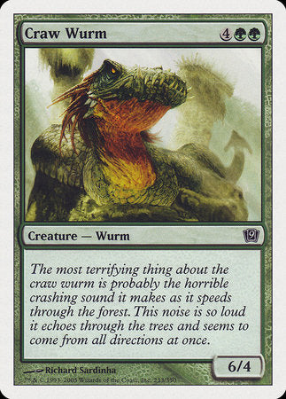 Craw Wurm [Ninth Edition] | Black Swamp Games