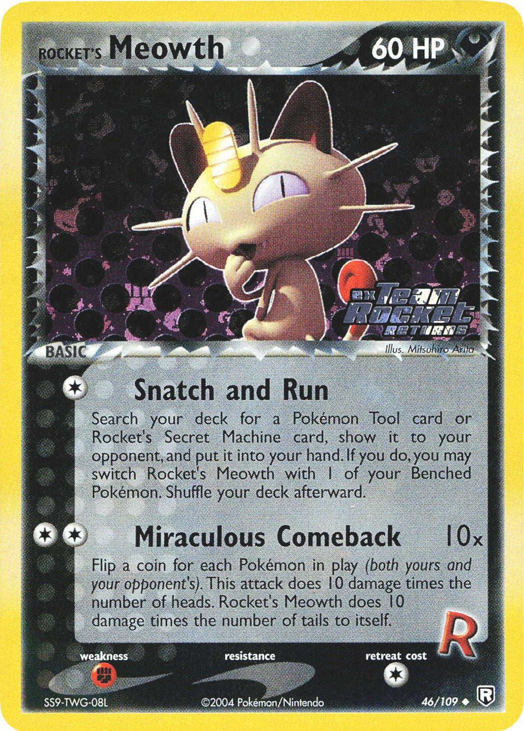 Rocket's Meowth (46/109) (Stamped) [EX: Team Rocket Returns] | Black Swamp Games