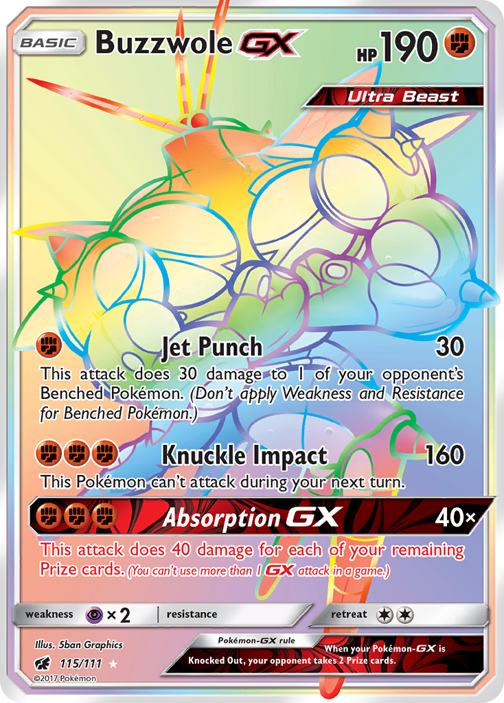 Buzzwole GX (115/111) [Sun & Moon: Crimson Invasion] | Black Swamp Games