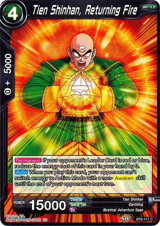 Tien Shinhan, Returning Fire [BT6-111] | Black Swamp Games