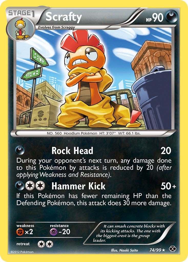 Scrafty (74/99) (Theme Deck Exclusive) [Black & White: Next Destinies] | Black Swamp Games