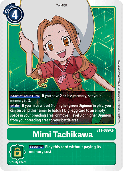 Mimi Tachikawa [BT1-089] [Release Special Booster Ver.1.0] | Black Swamp Games