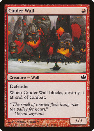 Cinder Wall [Duel Decks: Knights vs. Dragons] | Black Swamp Games