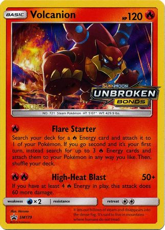 Volcanion (SM179) (Staff Prerelease Promo) [Sun & Moon: Black Star Promos] | Black Swamp Games