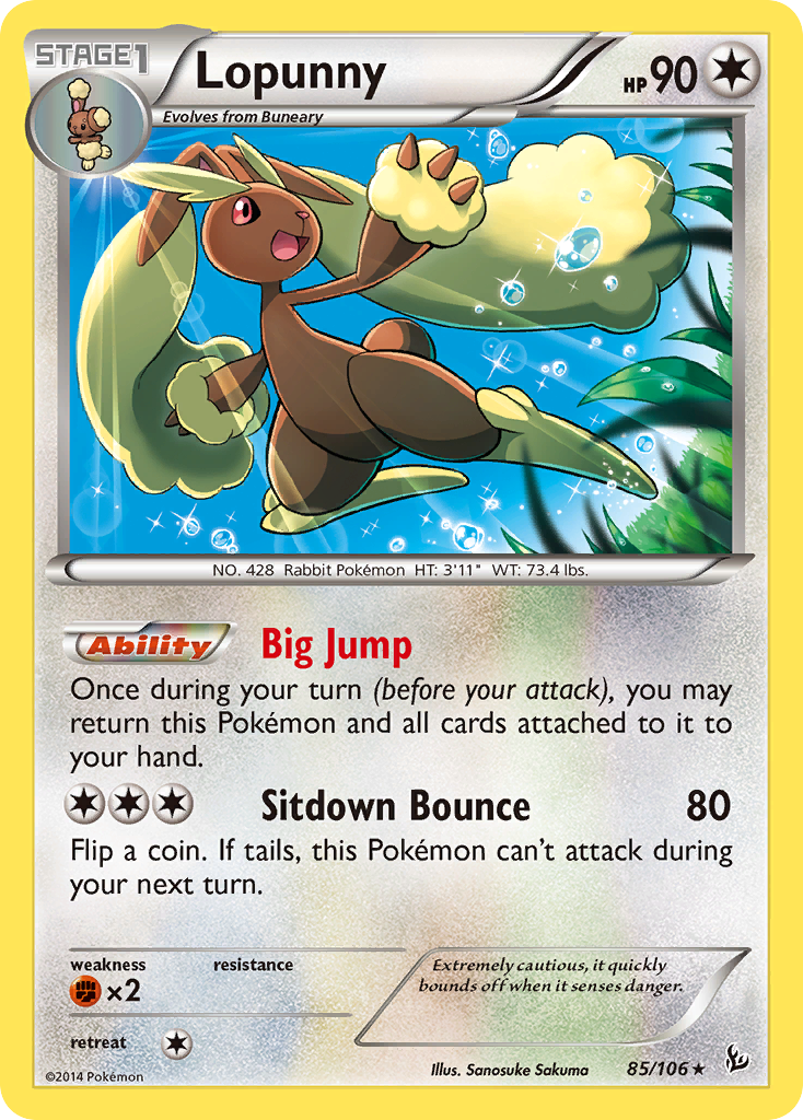 Lopunny (85/106) [XY: Flashfire] | Black Swamp Games