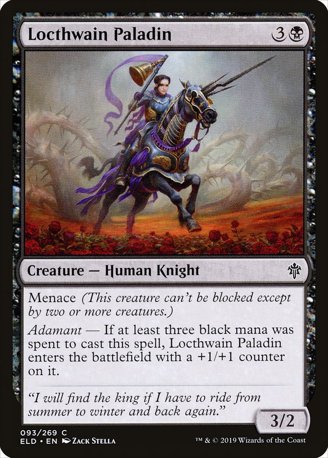 Locthwain Paladin [Throne of Eldraine] | Black Swamp Games