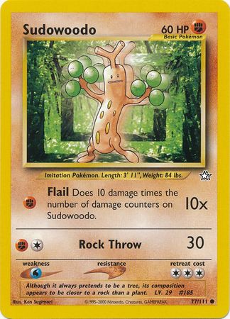 Sudowoodo (77/111) [Neo Genesis Unlimited] | Black Swamp Games