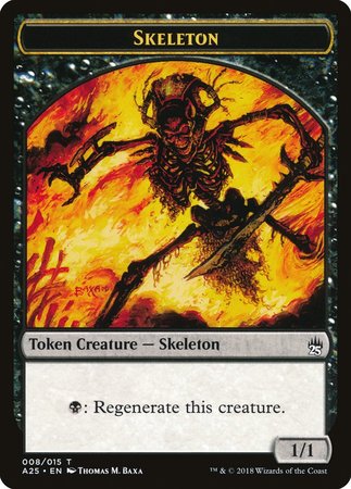 Skeleton Token (008) [Masters 25 Tokens] | Black Swamp Games