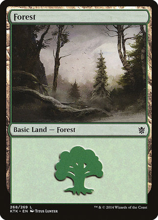 Forest (268) [Khans of Tarkir] | Black Swamp Games