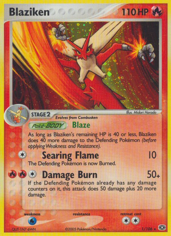 Blaziken (1/106) (Theme Deck Exclusive) [EX: Emerald] | Black Swamp Games