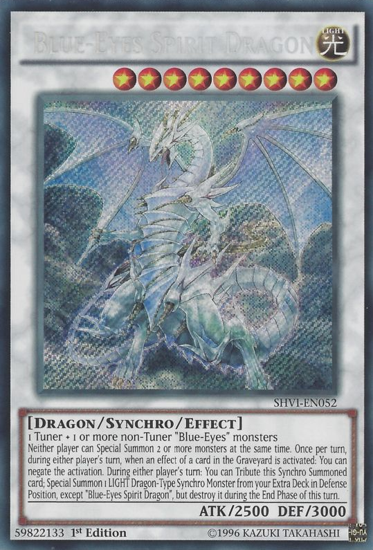 Blue-Eyes Spirit Dragon [SHVI-EN052] Secret Rare | Black Swamp Games