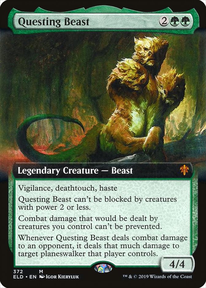 Questing Beast (Extended Art) [Throne of Eldraine] | Black Swamp Games