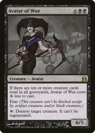 Avatar of Woe [Commander 2011] | Black Swamp Games