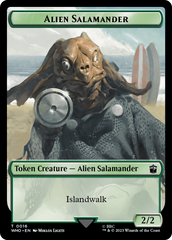 Alien Salamander // Mutant Double-Sided Token [Doctor Who Tokens] | Black Swamp Games