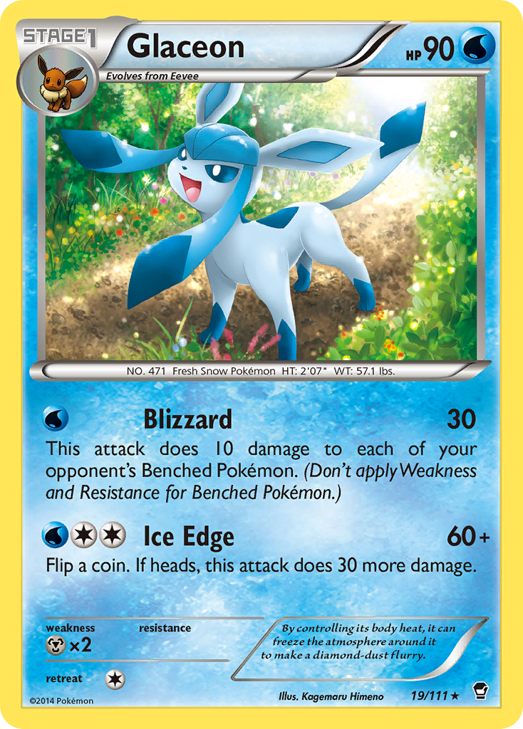 Glaceon (19/111) [XY: Furious Fists] | Black Swamp Games