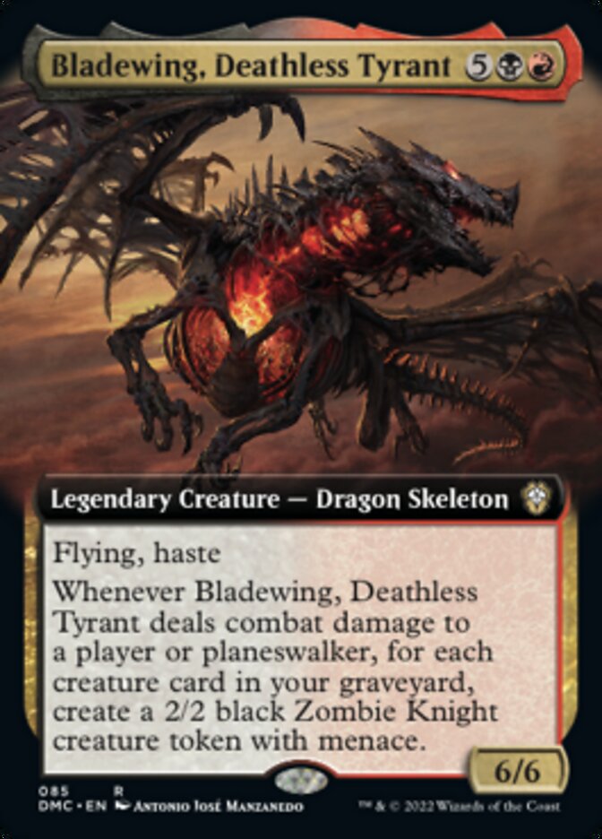 Bladewing, Deathless Tyrant (Extended Art) [Dominaria United Commander] | Black Swamp Games