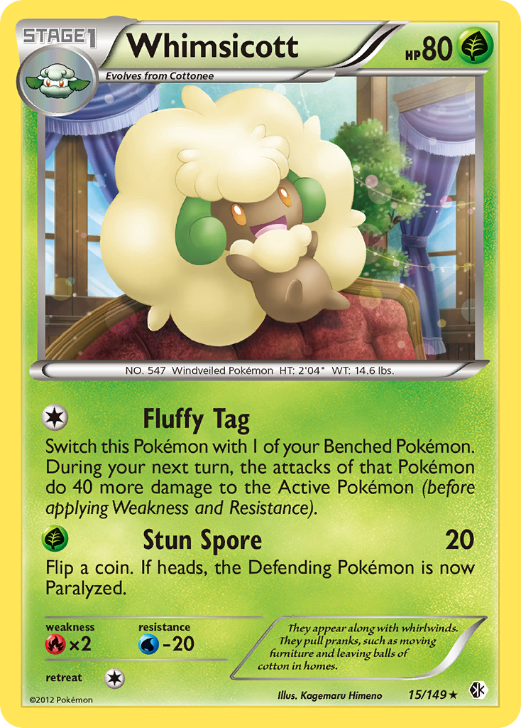 Whimsicott (15/149) [Black & White: Boundaries Crossed] | Black Swamp Games