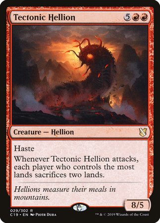 Tectonic Hellion [Commander 2019] | Black Swamp Games