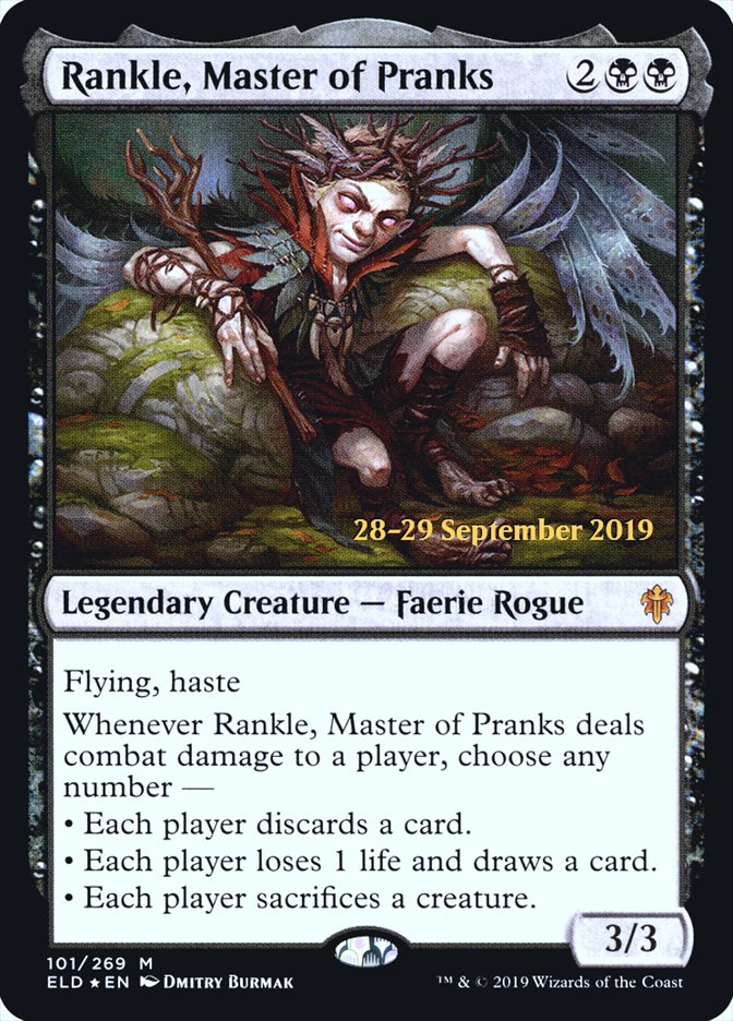 Rankle, Master of Pranks  [Throne of Eldraine Prerelease Promos] | Black Swamp Games