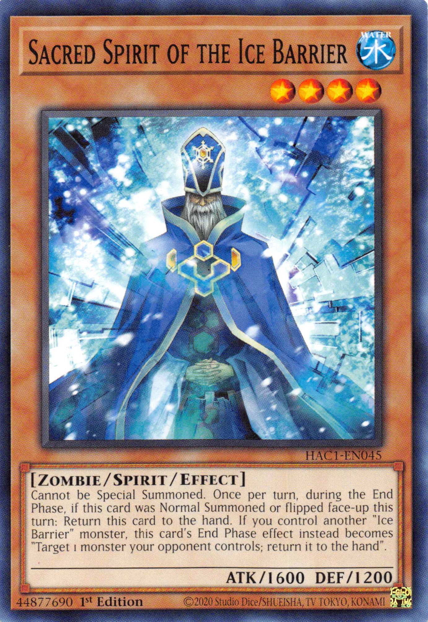 Sacred Spirit of the Ice Barrier (Duel Terminal) [HAC1-EN045] Parallel Rare | Black Swamp Games