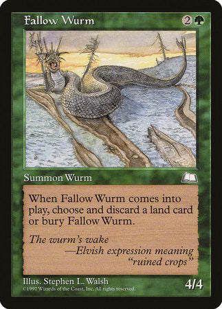 Fallow Wurm [Weatherlight] | Black Swamp Games