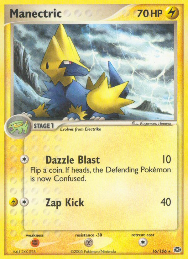 Manectric (16/106) [EX: Emerald] | Black Swamp Games