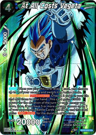 At All Costs Vegeta [BT4-030] | Black Swamp Games