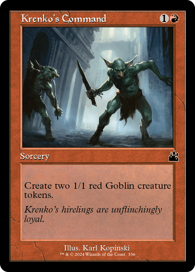 Krenko's Command (Retro Frame) [Ravnica Remastered] | Black Swamp Games