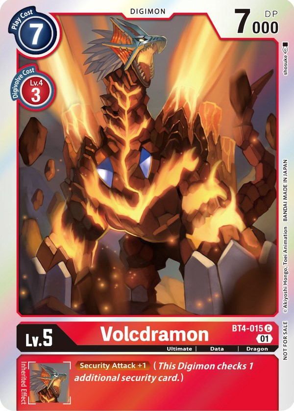 Volcdramon [BT4-015] (ST-11 Special Entry Pack) [Great Legend Promos] | Black Swamp Games