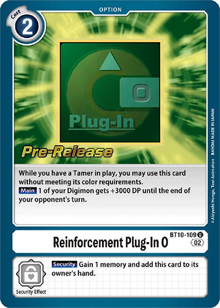 Reinforcement Plug-In 0 [BT10-109] [Xros Encounter Pre-Release Cards] | Black Swamp Games