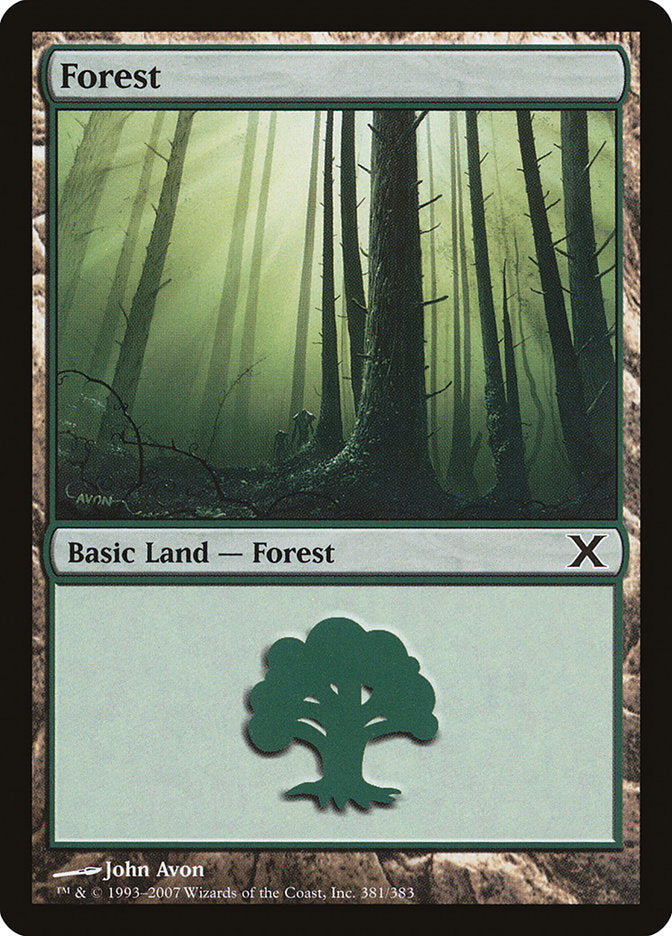 Forest (381) [Tenth Edition] | Black Swamp Games