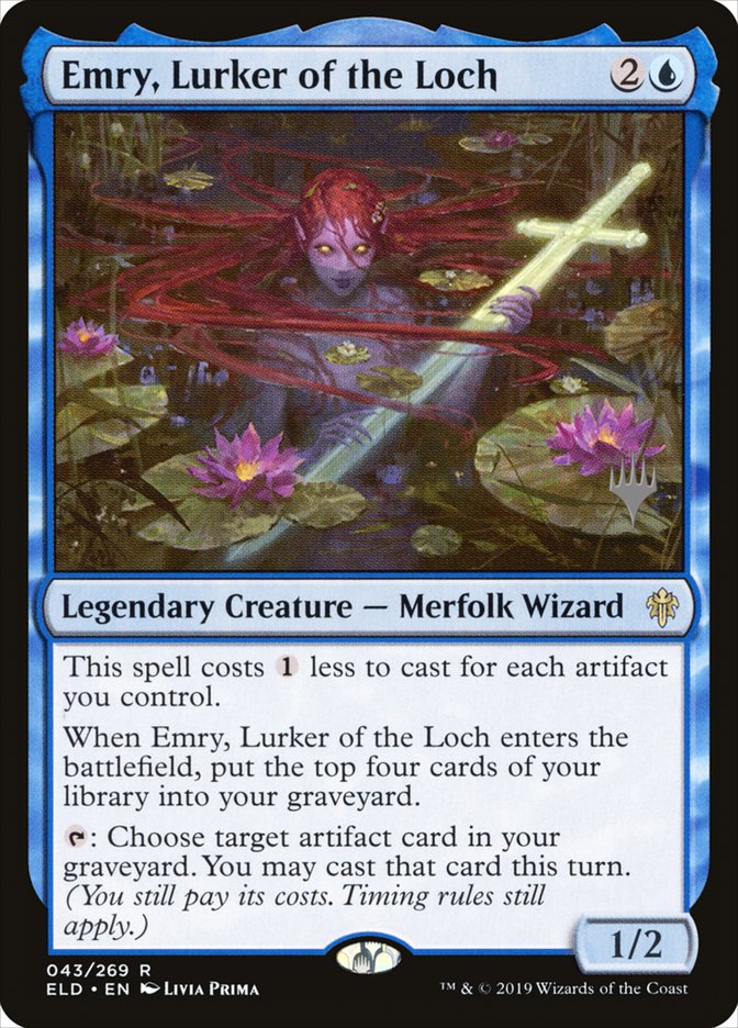 Emry, Lurker of the Loch (Promo Pack) [Throne of Eldraine Promos] | Black Swamp Games