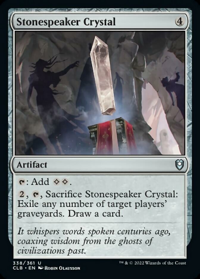 Stonespeaker Crystal [Commander Legends: Battle for Baldur's Gate] | Black Swamp Games