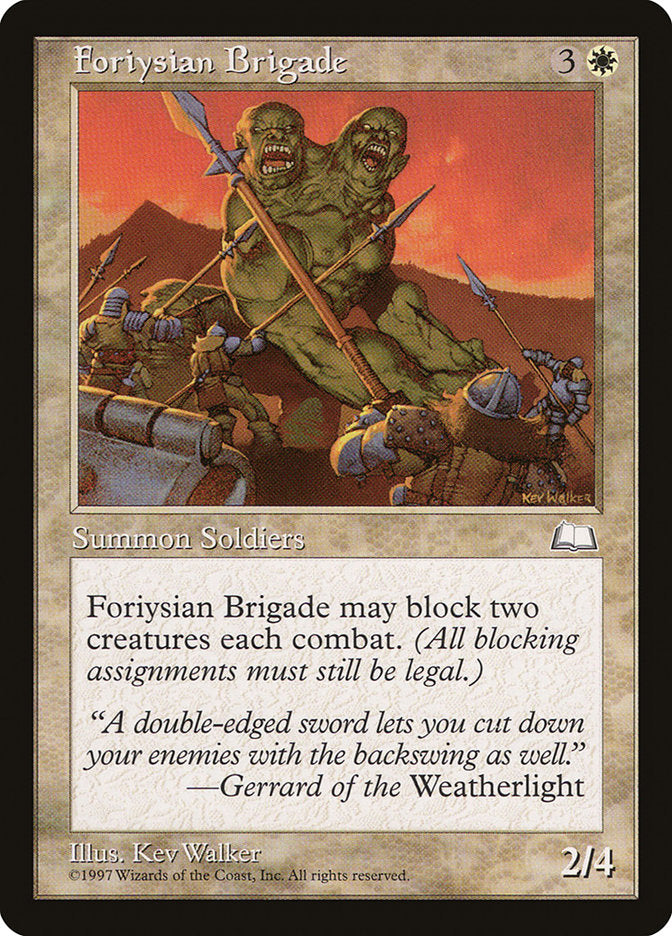 Foriysian Brigade [Weatherlight] | Black Swamp Games