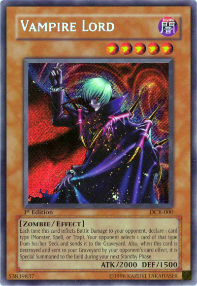 Vampire Lord [DCR-000] Secret Rare | Black Swamp Games