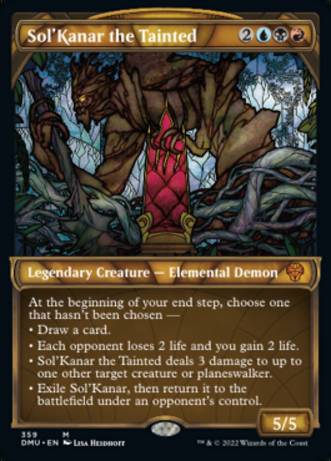 Sol'Kanar the Tainted (Showcase Textured) [Dominaria United] | Black Swamp Games