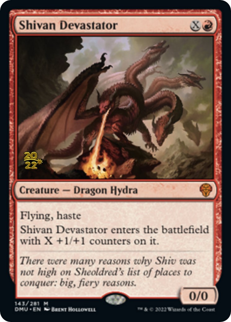 Shivan Devastator [Dominaria United Prerelease Promos] | Black Swamp Games