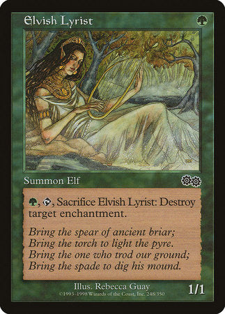 Elvish Lyrist [Urza's Saga] | Black Swamp Games