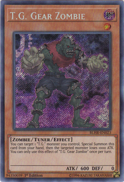 T.G. Gear Zombie [BLHR-EN023] Secret Rare | Black Swamp Games