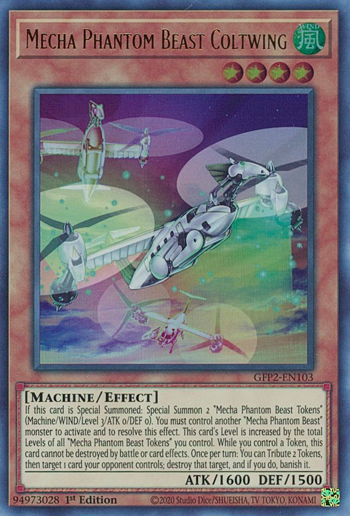 Mecha Phantom Beast Coltwing [GFP2-EN103] Ultra Rare | Black Swamp Games