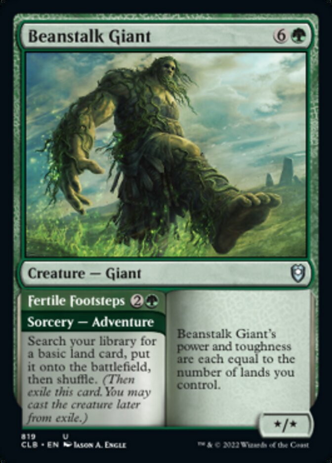 Beanstalk Giant // Fertile Footsteps [Commander Legends: Battle for Baldur's Gate] | Black Swamp Games