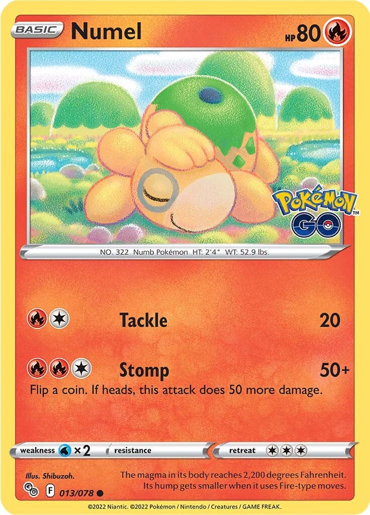 Numel (013/078) [Pokémon GO] | Black Swamp Games