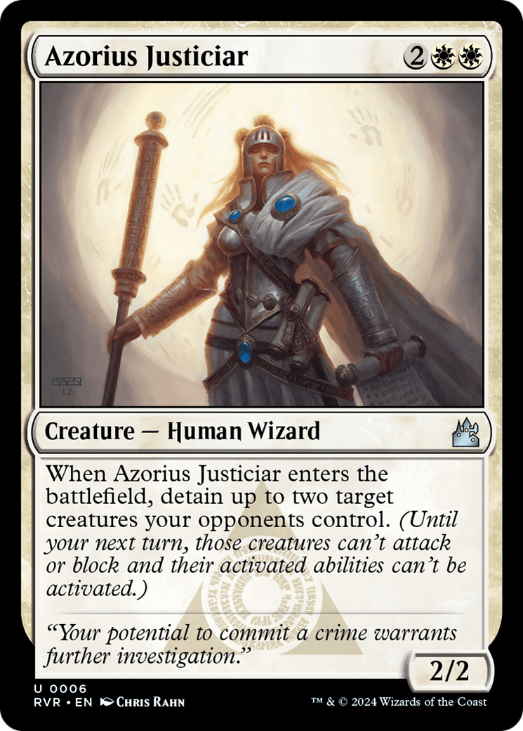 Azorius Justiciar [Ravnica Remastered] | Black Swamp Games