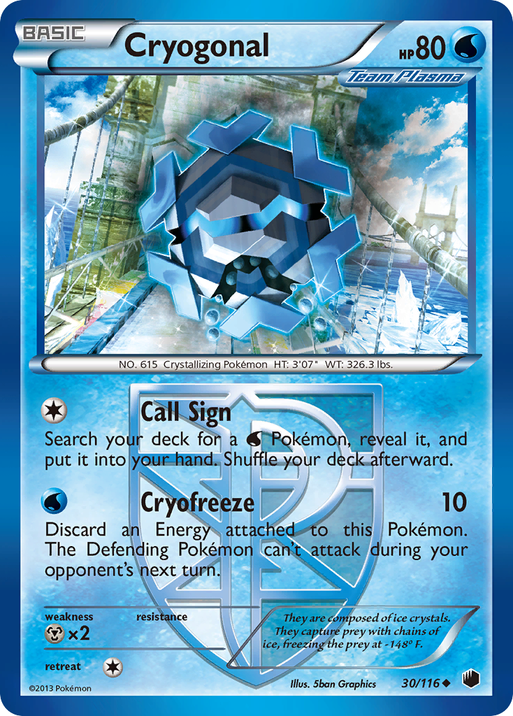 Cryogonal (30/116) [Black & White: Plasma Freeze] | Black Swamp Games