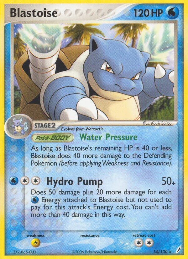 Blastoise (14/100) (Theme Deck Exclusive) [EX: Crystal Guardians] | Black Swamp Games