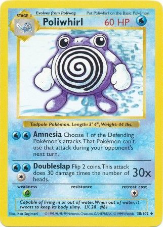 Poliwhirl (38/102) [Base Set Shadowless Unlimited] | Black Swamp Games