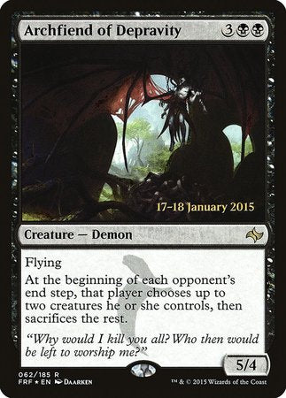 Archfiend of Depravity [Fate Reforged Promos] | Black Swamp Games