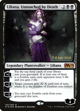 Liliana, Untouched by Death [Core Set 2019 Promos] | Black Swamp Games
